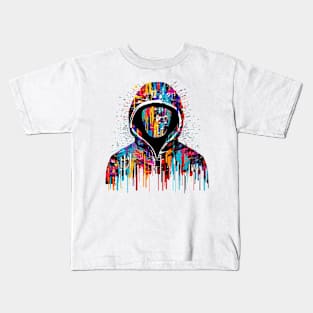 Hacker Game Urbain City Life Mistery Shadow Abstract Kids T-Shirt